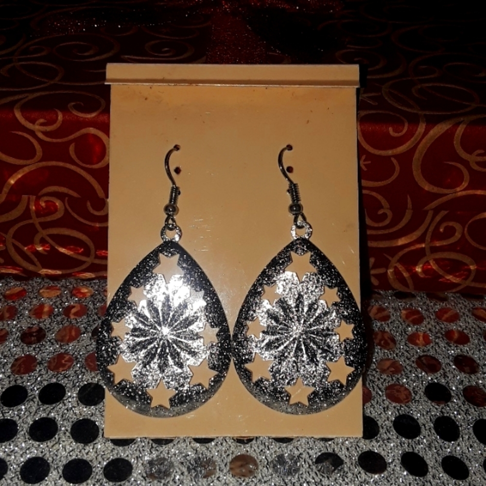 Unique Silver Dangle Earrings